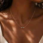 The Places You'll Go Necklace | Graduation Gift for Her | New Adventure Jewelry | Aquamarine Jade Pearl | New Beginnings Gift | Travel Gift