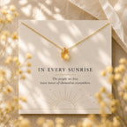 In Every Sunrise Necklace, Memorial Citrine Necklace, Sympathy Gift for Loss of Loved One, Remembrance Jewelry, Bereavement Gift