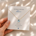 Something Blue Necklace for Bride, Chalcedony Wedding Necklace, Minimalist Bridal Jewelry, Gold Filled Something Blue Gift