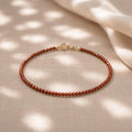 Dainty Goldstone Gemstone Bracelet • Fire Sign Bracelet • Saggitarius Jewelry • Genuine Crystal Jewelry • Dainty & Delicate