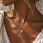 Raw Rose Quartz Necklace, Rose Quartz Pendant, Dainty Gemstone Necklace, Self Love Jewelry, Healing Gift for Her, Meaningful Necklace