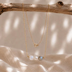 Still With Me Necklace | Memorial Gift | Sympathy Jewelry | Moonstone Pearl Labradorite Gemstones | Remembrance Jewelry Gift for Her