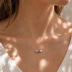 The Places You'll Go Necklace | Graduation Gift for Her | New Adventure Jewelry | Aquamarine Jade Pearl | New Beginnings Gift | Travel Gift