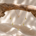 Natural Peridot Necklace | Dainty Green Gemstone Necklace | August Birthstone Jewelry | Gift for Her