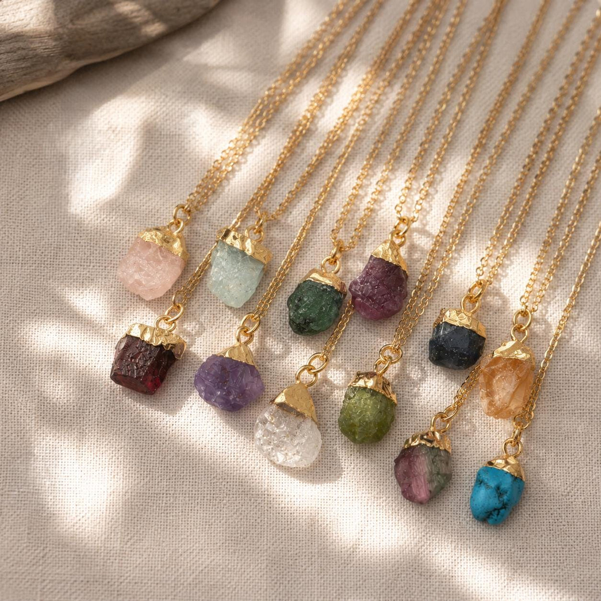 Raw Quartz Necklace, Clear Quartz Necklace, April Birthstone Necklace, Dainty Crystal Pendant, Meaningful Gemstone Gift for Her