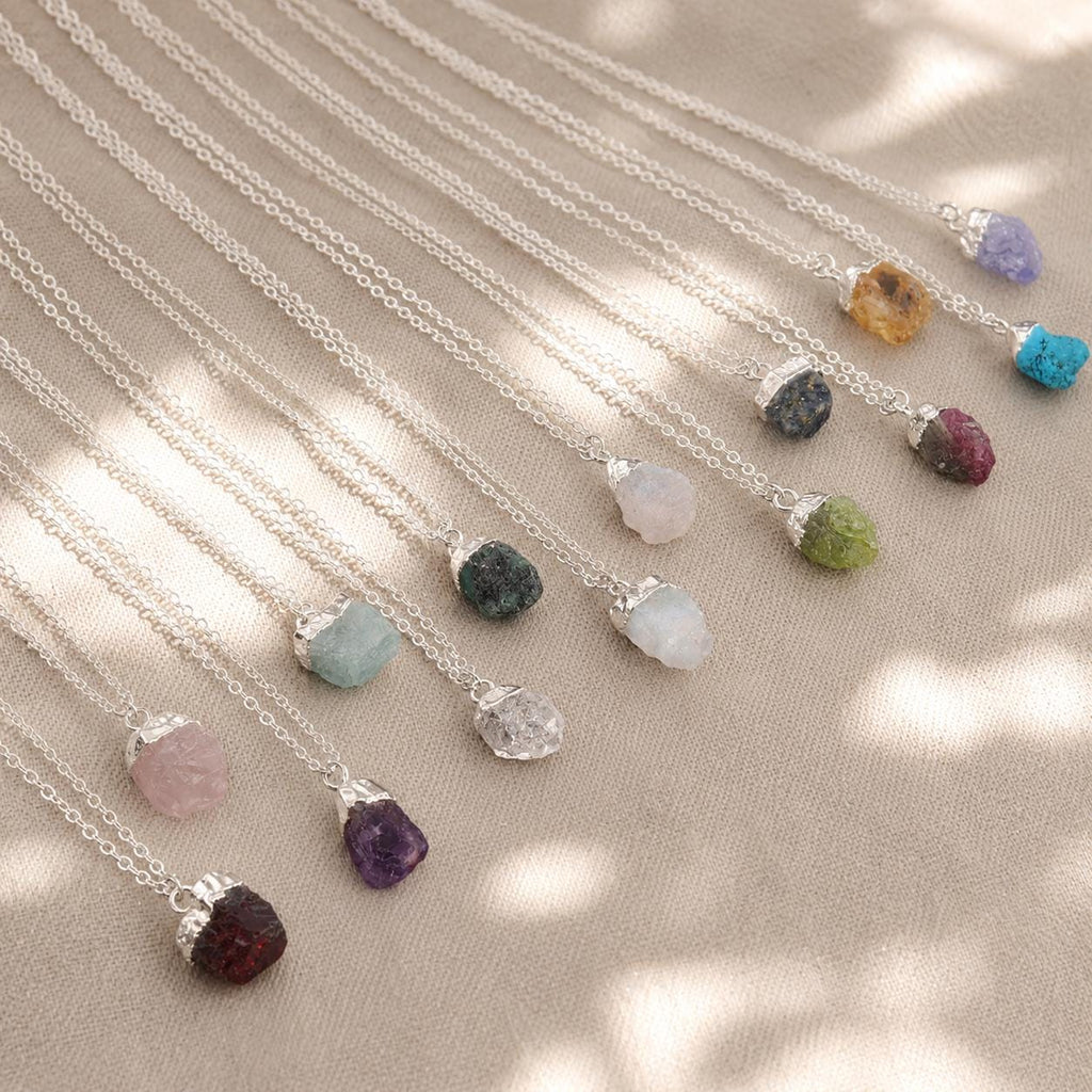 Raw Ruby Necklace, July Birthstone Necklace, Raw Ruby Pendant, Dainty Gemstone Necklace, Meaningful July Birthday Gift for Her