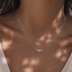 The Next Chapter Necklace, Amazonite Moonstone Citrine, Graduation Gift for Her, College Bound Jewelry, New Beginnings Gift